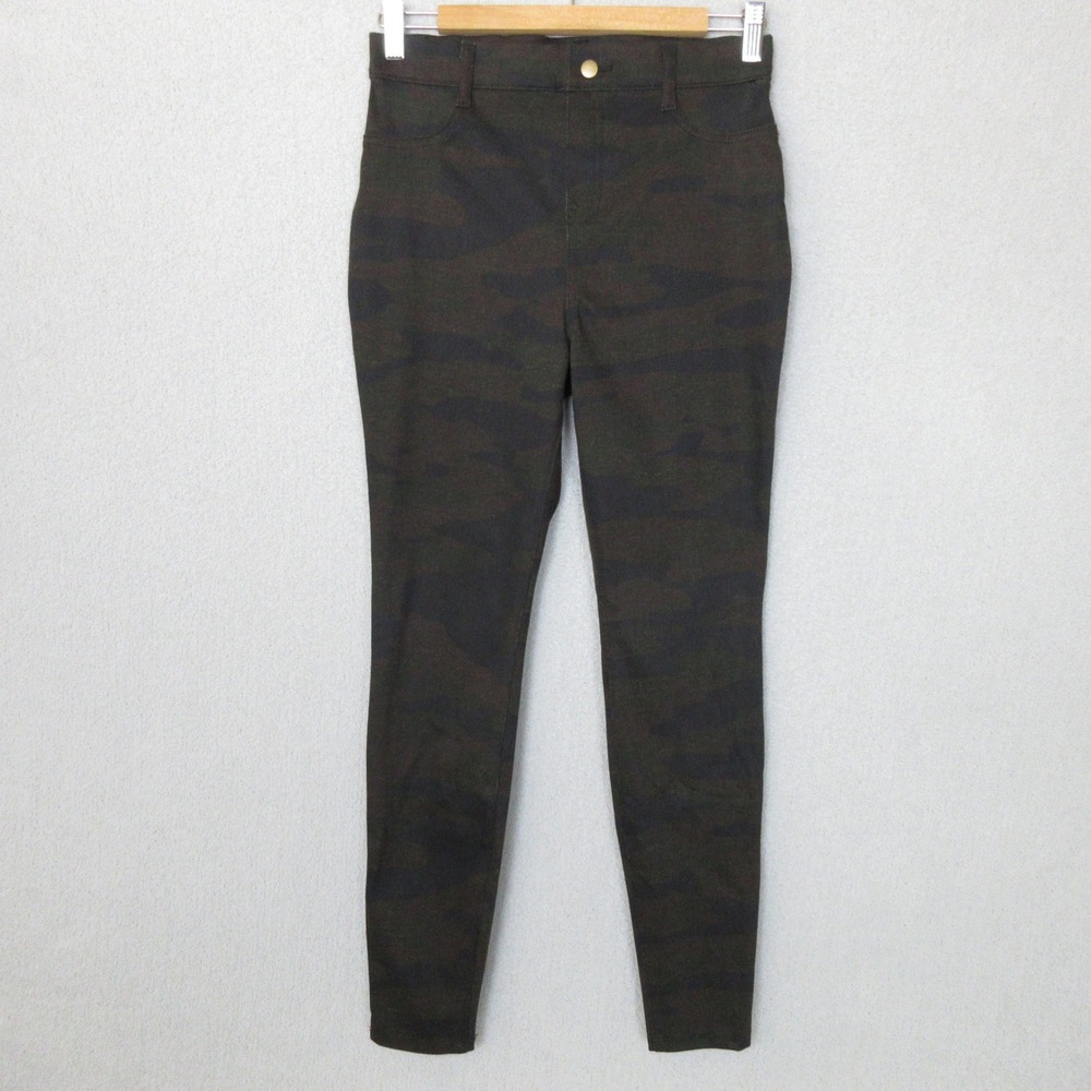 Time and Tru High Rise Camo Print Stretch Fitted Pants Womens Small (28x28.5)